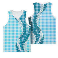 Blue Hawaii Palaka Basketball Jersey Hawaiian Honohono Lei LT05 - Polynesian Pride