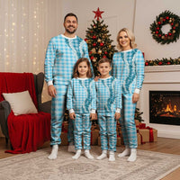 Blue Hawaii Palaka Pajama Set Hawaiian Honohono Lei LT05 - Polynesian Pride