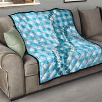 Blue Hawaii Palaka Quilt Hawaiian Honohono Lei LT05 - Polynesian Pride