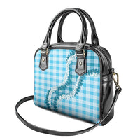 Blue Hawaii Palaka Shoulder Handbag Hawaiian Honohono Lei LT05 - Polynesian Pride