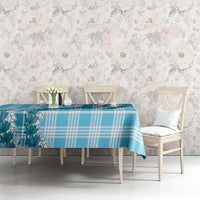 Blue Hawaii Palaka Tablecloth Hawaiian Honohono Lei LT05 - Polynesian Pride