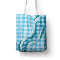 Blue Hawaii Palaka Tote Bag Hawaiian Honohono Lei LT05 - Polynesian Pride