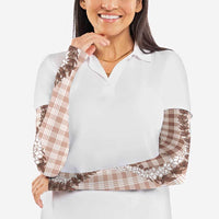 Beige Hawaii Palaka Arm Sleeves Hawaiian Honohono Lei LT05 - Polynesian Pride