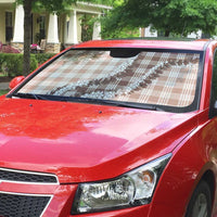 Beige Hawaii Palaka Auto Sun Shade Hawaiian Honohono Lei LT05 - Polynesian Pride