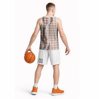 Beige Hawaii Palaka Basketball Jersey Hawaiian Honohono Lei LT05 - Polynesian Pride