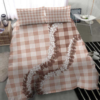 Beige Hawaii Palaka Bedding Set Hawaiian Honohono Lei LT05 - Polynesian Pride