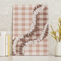 Beige Hawaii Palaka Canvas Wall Art Hawaiian Honohono Lei LT05 Without Frame Beige - Polynesian Pride