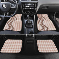 Beige Hawaii Palaka Car Mats Hawaiian Honohono Lei LT05 Set 4pcs Beige - Polynesian Pride