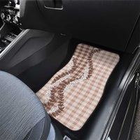Beige Hawaii Palaka Car Mats Hawaiian Honohono Lei LT05 - Polynesian Pride
