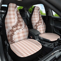 Beige Hawaii Palaka Car Seat Cover Hawaiian Honohono Lei LT05 One Size Beige - Polynesian Pride