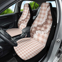 Beige Hawaii Palaka Car Seat Cover Hawaiian Honohono Lei LT05 - Polynesian Pride