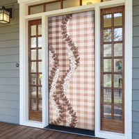 Beige Hawaii Palaka Door Cover Hawaiian Honohono Lei LT05 - Polynesian Pride