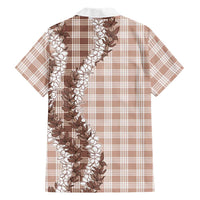Beige Hawaii Palaka Hawaiian Shirt Hawaiian Honohono Lei