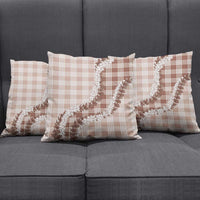 Beige Hawaii Palaka Pillow Cover Hawaiian Honohono Lei LT05 - Polynesian Pride