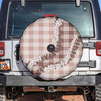 Beige Hawaii Palaka Spare Tire Cover Hawaiian Honohono Lei LT05 Beige - Polynesian Pride