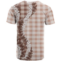 Beige Hawaii Palaka T Shirt Hawaiian Honohono Lei LT05 - Polynesian Pride