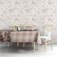 Beige Hawaii Palaka Tablecloth Hawaiian Honohono Lei LT05 - Polynesian Pride