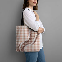 Beige Hawaii Palaka Tote Bag Hawaiian Honohono Lei LT05 - Polynesian Pride