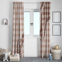 Beige Hawaii Palaka Window Curtain Hawaiian Honohono Lei LT05 - Polynesian Pride