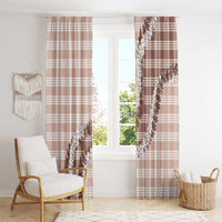 Beige Hawaii Palaka Window Curtain Hawaiian Honohono Lei LT05 - Polynesian Pride
