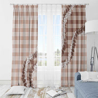 Beige Hawaii Palaka Window Curtain Hawaiian Honohono Lei LT05 - Polynesian Pride