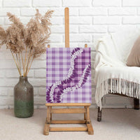 Violet Hawaii Palaka Canvas Wall Art Hawaiian Honohono Lei LT05 - Polynesian Pride
