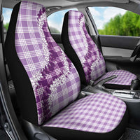 Violet Hawaii Palaka Car Seat Cover Hawaiian Honohono Lei LT05 - Polynesian Pride
