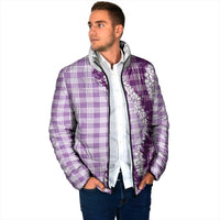 Violet Hawaii Palaka Padded Jacket Hawaiian Honohono Lei LT05 - Polynesian Pride