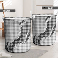 Gray Hawaii Palaka Laundry Basket Hawaiian Honohono Lei LT05 - Polynesian Pride