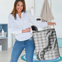 Gray Hawaii Palaka Laundry Basket Hawaiian Honohono Lei LT05 - Polynesian Pride