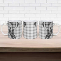 Gray Hawaii Palaka Ceramic Mug Hawaiian Honohono Lei LT05 - Polynesian Pride