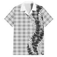 Gray Hawaii Palaka Hawaiian Shirt Hawaiian Honohono Lei