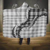 Gray Hawaii Palaka Hooded Blanket Hawaiian Honohono Lei LT05 - Polynesian Pride