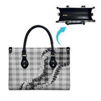 Gray Hawaii Palaka Leather Bag Hawaiian Honohono Lei LT05 - Polynesian Pride