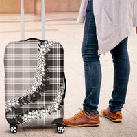 Gray Hawaii Palaka Luggage Cover Hawaiian Honohono Lei LT05 Gray - Polynesian Pride