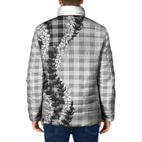 Gray Hawaii Palaka Padded Jacket Hawaiian Honohono Lei LT05 - Polynesian Pride
