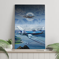 New Zealand Wanaka Air Show Canvas Wall Art With Maori Pattern LT05 - Polynesian Pride