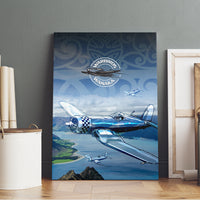 New Zealand Wanaka Air Show Canvas Wall Art With Maori Pattern LT05 - Polynesian Pride