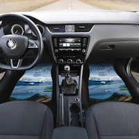 New Zealand Wanaka Air Show Car Mats With Maori Pattern LT05 Set 2pcs - Front Blue - Polynesian Pride
