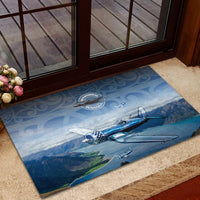 New Zealand Wanaka Air Show Rubber Doormat With Maori Pattern LT05 - Polynesian Pride