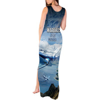 New Zealand Wanaka Air Show Tank Maxi Dress With Maori Pattern LT05 - Polynesian Pride