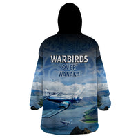 New Zealand Wanaka Air Show Wearable Blanket Hoodie With Maori Pattern LT05 - Polynesian Pride