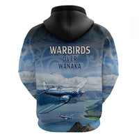 New Zealand Wanaka Air Show Zip Hoodie With Maori Pattern