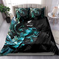 New Zealand Marathon Bedding Set Silver Fern Paua Shell Simple Style LT05 - Polynesian Pride