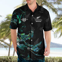 New Zealand Marathon Hawaiian Shirt Silver Fern Paua Shell Simple Style LT05 - Polynesian Pride