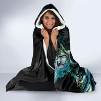 New Zealand Marathon Hooded Blanket Silver Fern Paua Shell Simple Style LT05 - Polynesian Pride