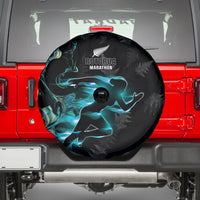 New Zealand Marathon Spare Tire Cover Silver Fern Paua Shell Simple Style LT05 - Polynesian Pride
