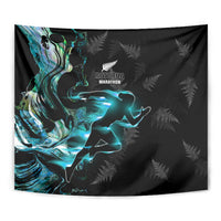 New Zealand Marathon Tapestry Silver Fern Paua Shell Simple Style LT05 - Polynesian Pride
