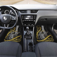 Hawaii King Kamehameha The Great Car Mats Gold Tribal Tattoo