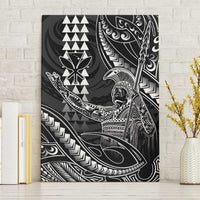 Hawaii King Kamehameha The Great Canvas Wall Art Black Tribal Tattoo